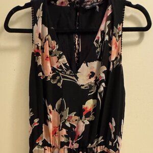 White House Black Market High-Low Floral Cocktail Dress